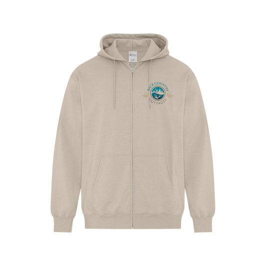 Back Country Cottages Full Zip Hooded Sweatshirt