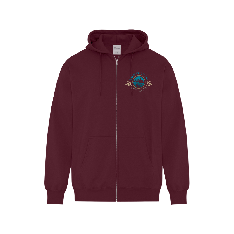 Back Country Cottages Full Zip Hooded Sweatshirt