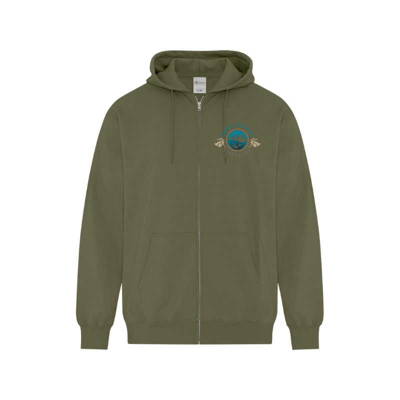 Back Country Cottages Full Zip Hooded Sweatshirt