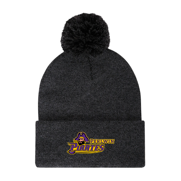 Perlwin Elementary PomPom Cuffed Toques