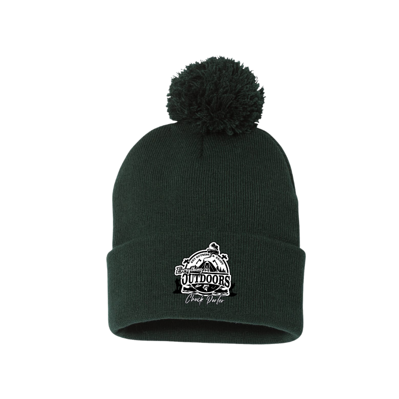 Chuck Porter Classic Pom-Pom Cuffed Beanie