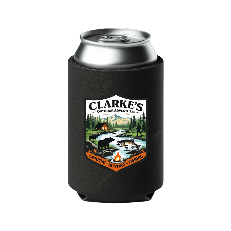 Clarke's Outdoor Adventures Can Koozies
