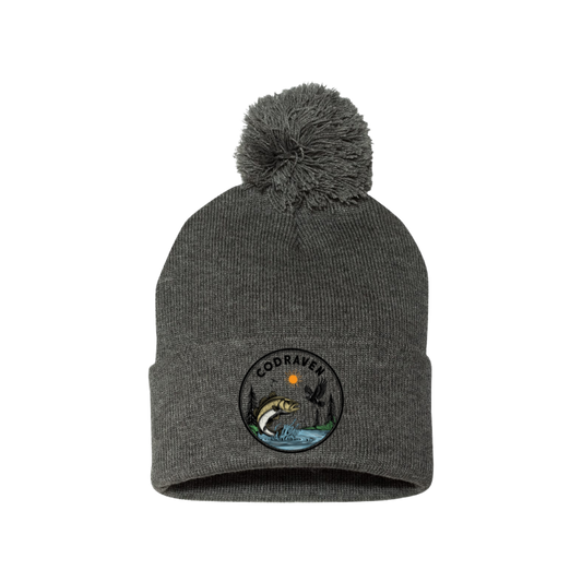 CodRaven Pom-Pom Cuffed Beanie