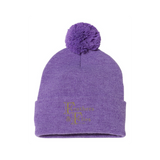 Feathers & Flies Pom-Pom Cuffed Beanie