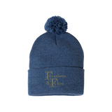 Feathers & Flies Pom-Pom Cuffed Beanie