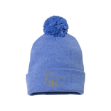 Feathers & Flies Pom-Pom Cuffed Beanie