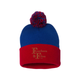 Feathers & Flies Pom-Pom Cuffed Beanie