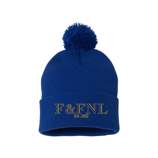 Feathers & Flies Pom-Pom Cuffed Beanie