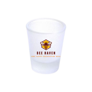 Bee Haven Frosted Shot Glass