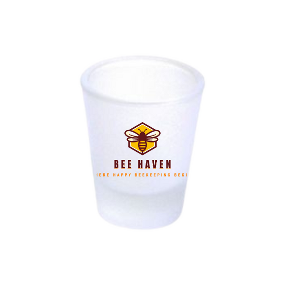 Bee Haven Frosted Shot Glass
