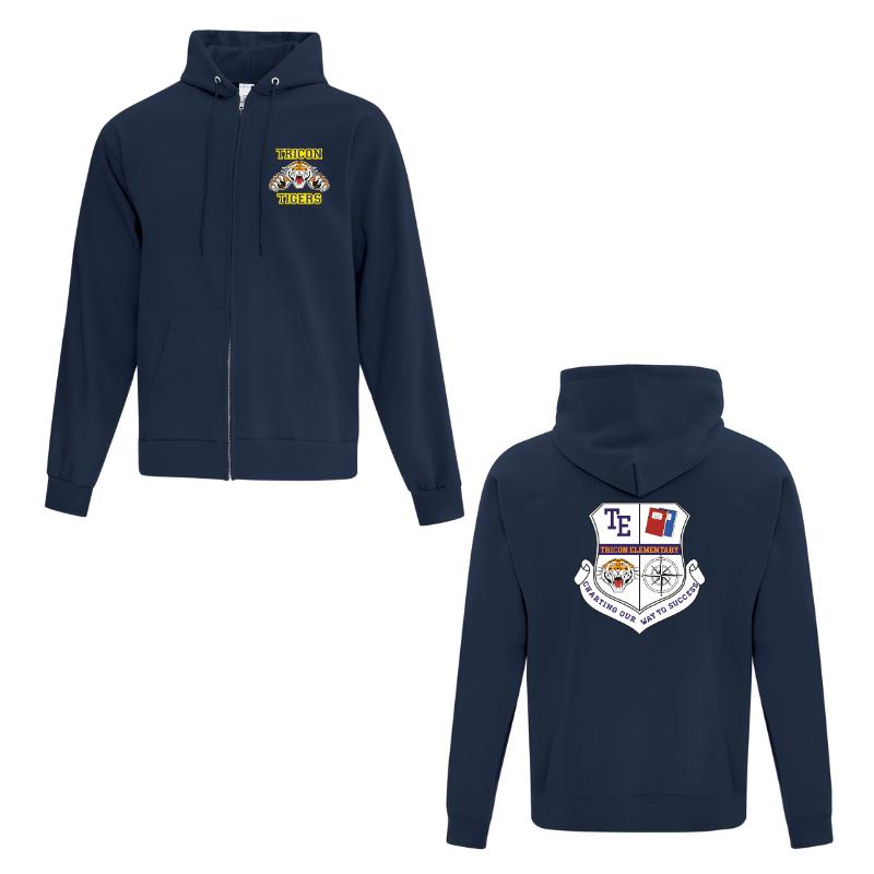 Tricon Elementary Adult Full Zip Hoodies