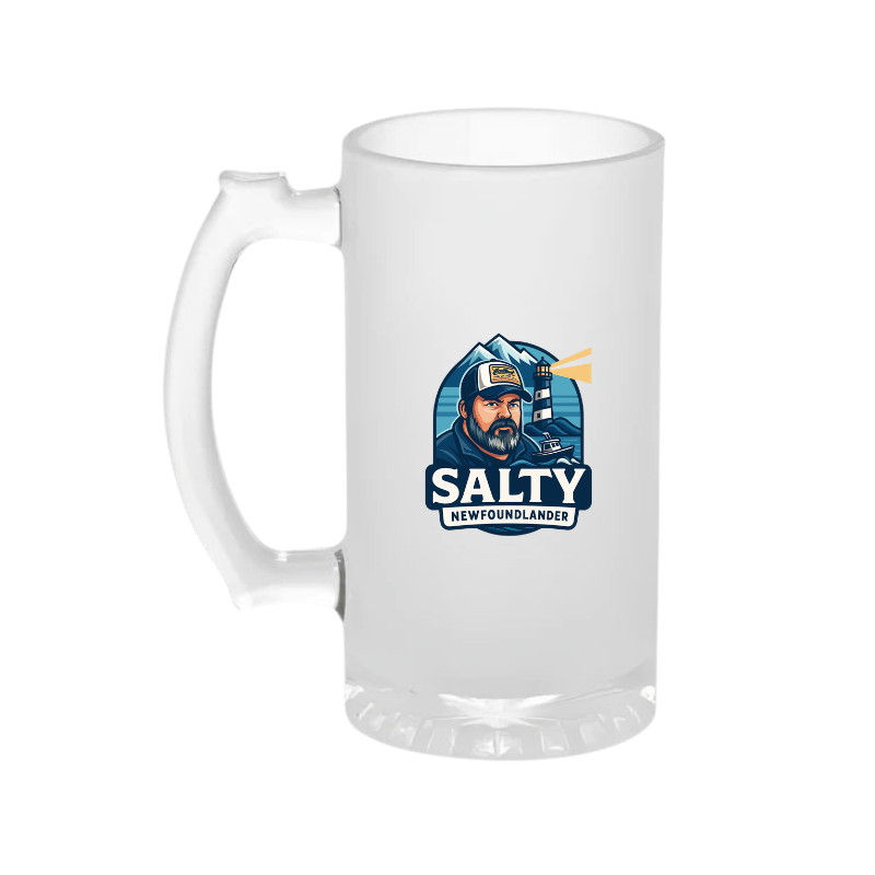Salty Newfoundlander  Frosted Beer Stein