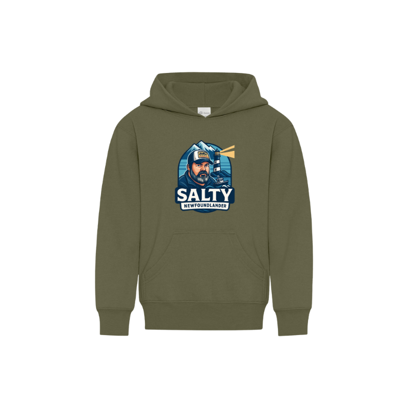 The Salty Newfoundlander Youth Hoodies