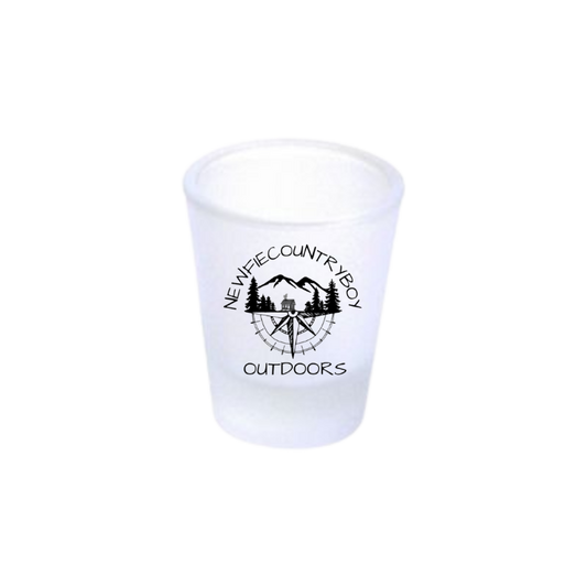 Newfiecountryboy Outdoors Frosted Shot Glass