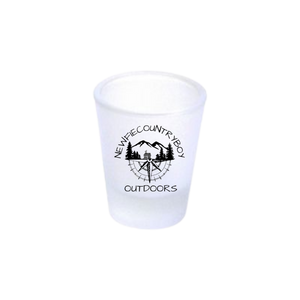 Newfiecountryboy Outdoors Frosted Shot Glass