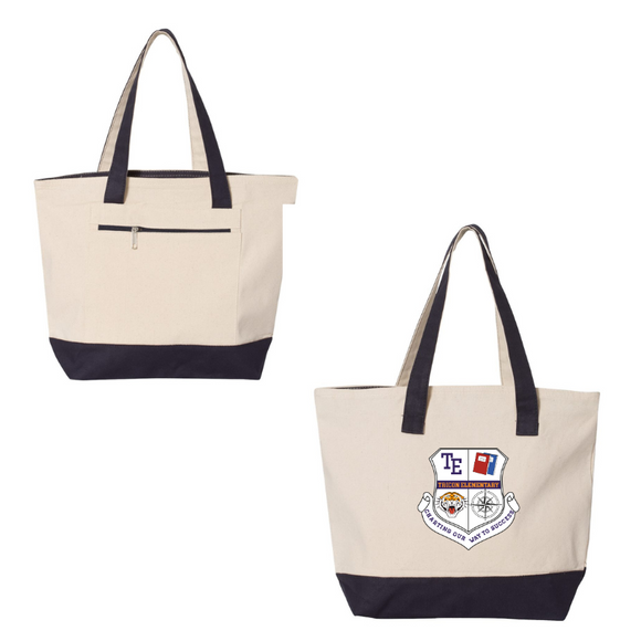19L Zippered Tote - Tricon Elementary