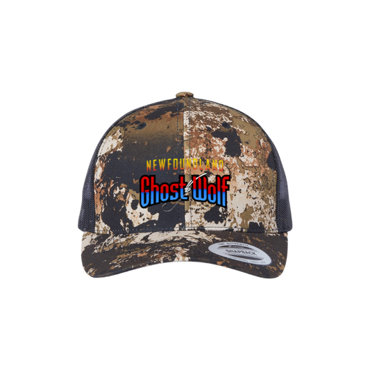 NL Ghost Wolf Retro Trucker Cap