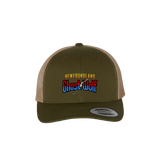NL Ghost Wolf Retro Trucker Cap