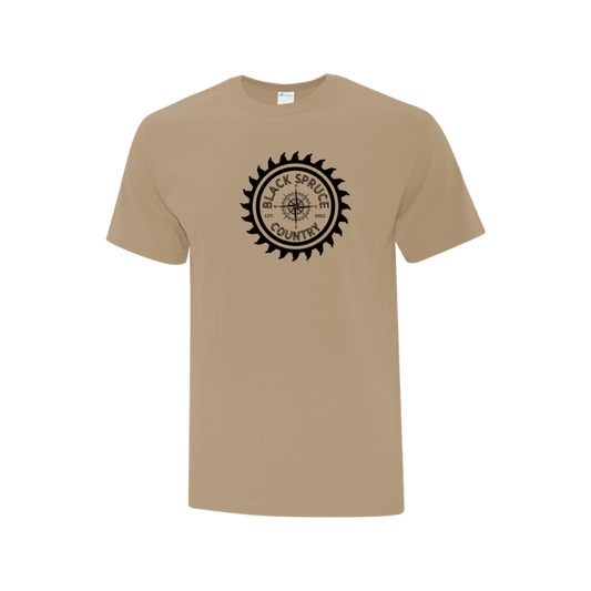 Black Spruce Country Adult Cotton Tee