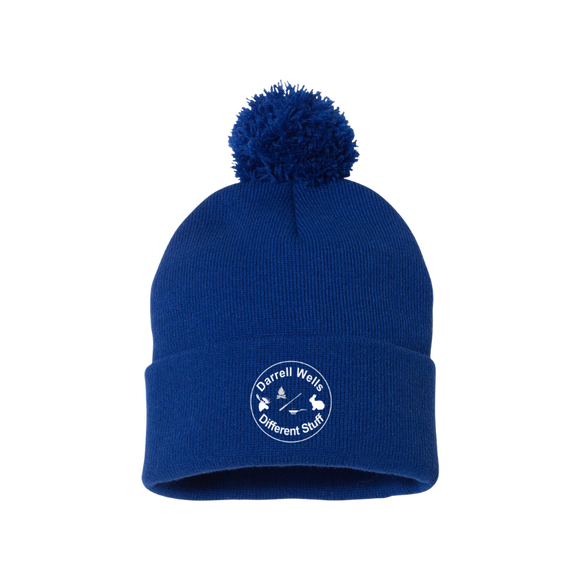 Darrell Wells Outdoors and Different Stuff Pom-Pom Cuffed Beanie