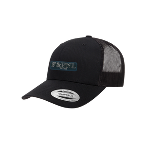 Feathers & Flies Laser Engraved Patch Trucker Cap