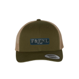 Feathers & Flies Laser Engraved Patch Trucker Cap