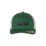 Feathers & Flies Laser Engraved Patch Trucker Cap