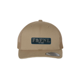 Feathers & Flies Laser Engraved Patch Trucker Cap