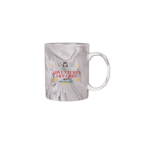 Ashley Hann Adventures Off Grid 11oz Ceramic Marble Mug