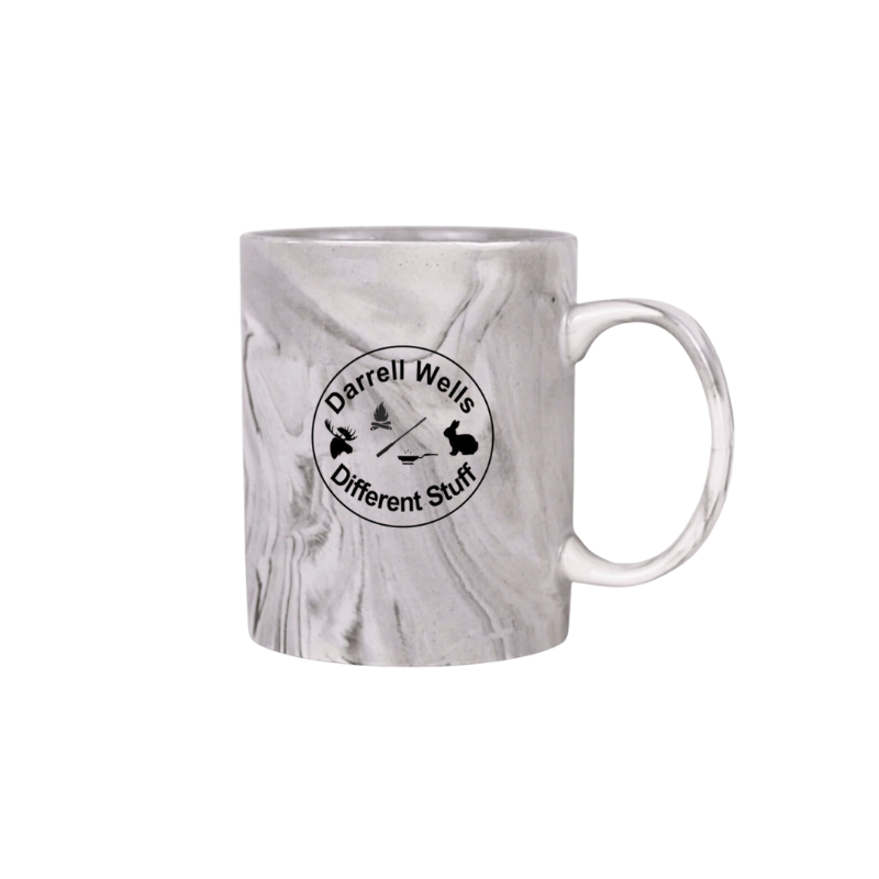 Darrell Wells Outdoors and Different Stuff 11oz Ceramic Marble Mug