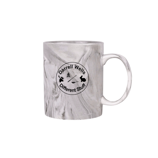 Darrell Wells Outdoors and Different Stuff 11oz Ceramic Marble Mug