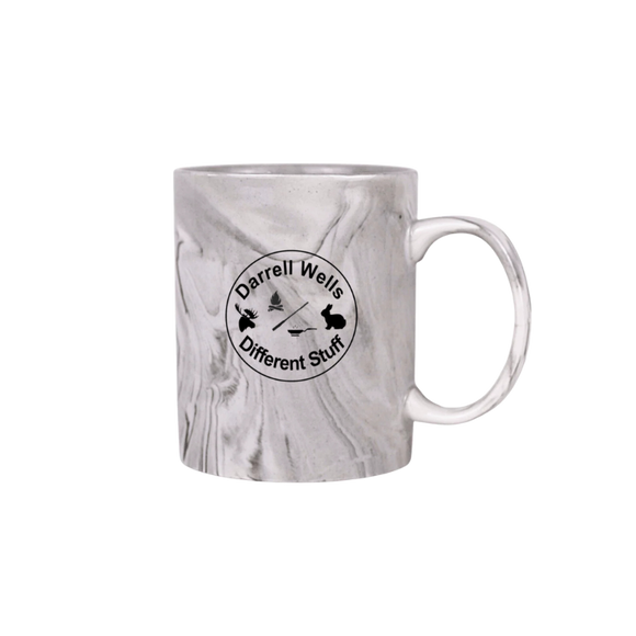 Darrell Wells Outdoors and Different Stuff 11oz Ceramic Marble Mug