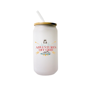 Ashley Hann Adventures Off Grid Beer Can Glass
