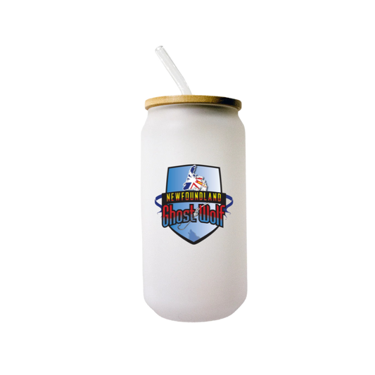 NL Ghost Wolf Beer Can Glass