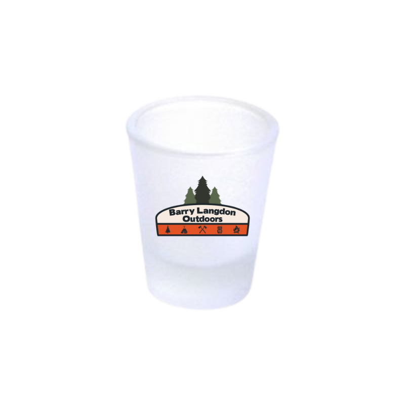 Barry Langdon Outdoors Frosted Shot Glass