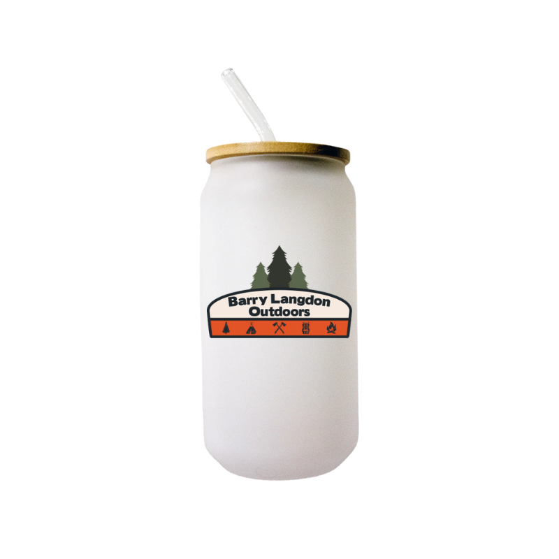 Barry Langdon Outdoors Frosted Glass Can