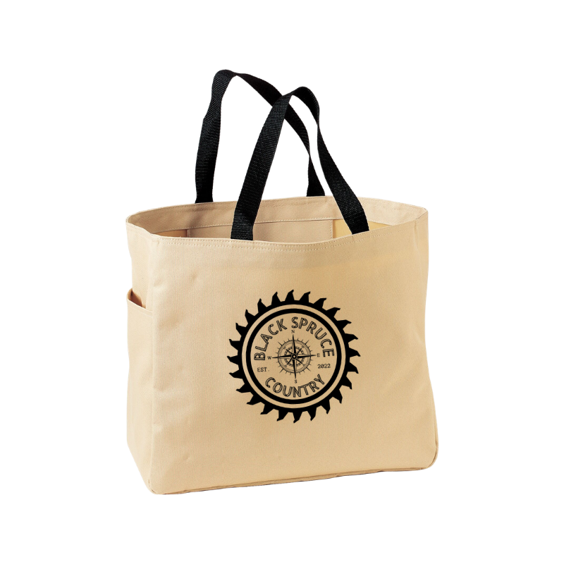 Reusable Tote Bag – Black Spruce Country Everyday Tote