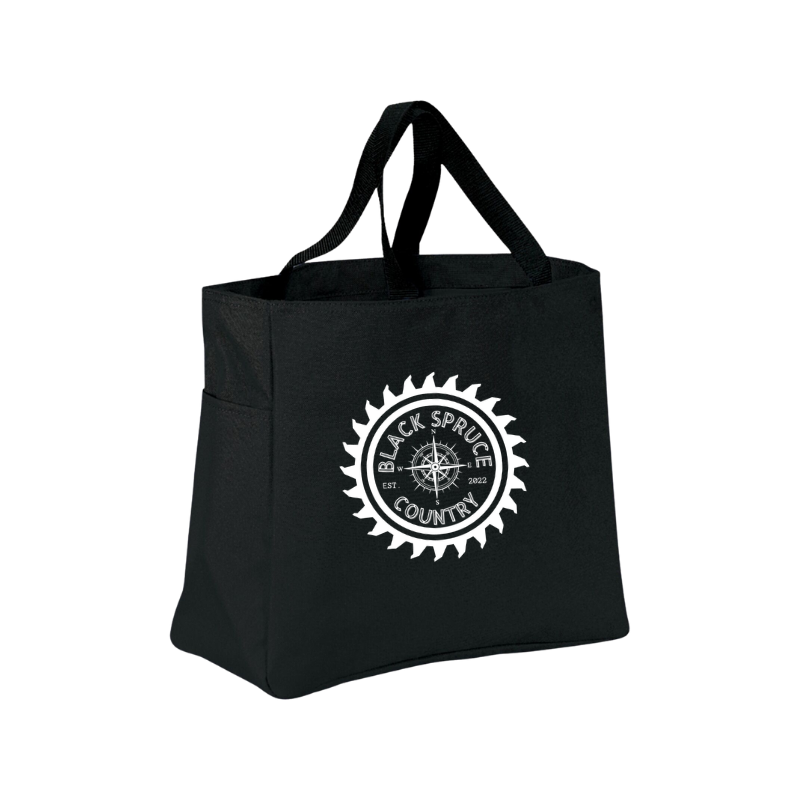 Reusable Tote Bag – Black Spruce Country Everyday Tote