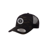 Retro Trucker Hat – Black Spruce Country Mesh Cap