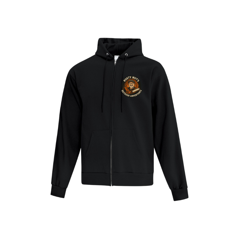 Rusty Nut's Outdoor Adventures Full Zip Hooded Sweatshirt