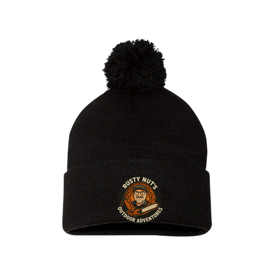 Rusty Nut's Outdoor Adventures Pom-Pom Beanie