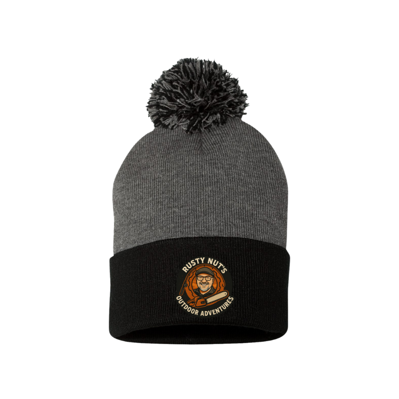 Rusty Nut's Outdoor Adventures Pom-Pom Beanie