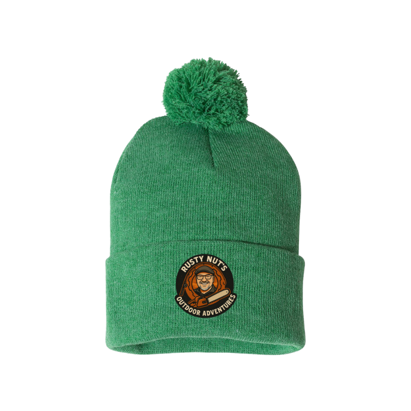 Rusty Nut's Outdoor Adventures Pom-Pom Beanie