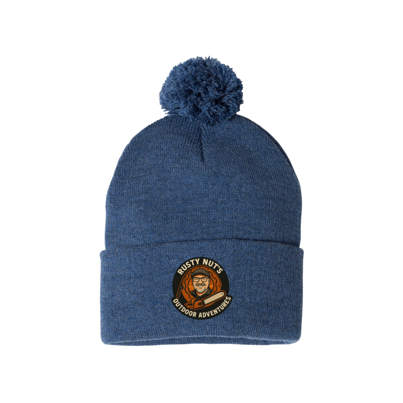 Rusty Nut's Outdoor Adventures Pom-Pom Beanie