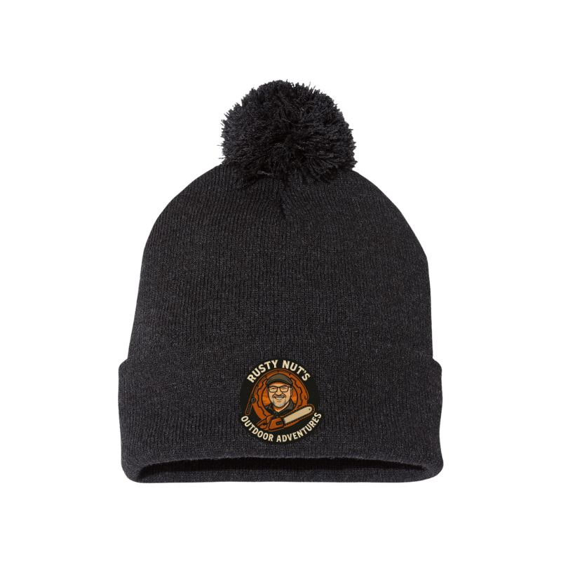 Rusty Nut's Outdoor Adventures Pom-Pom Beanie
