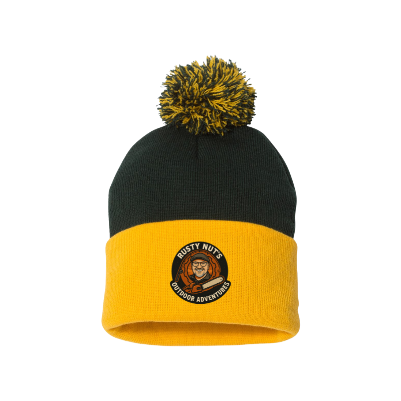 Rusty Nut's Outdoor Adventures Pom-Pom Beanie