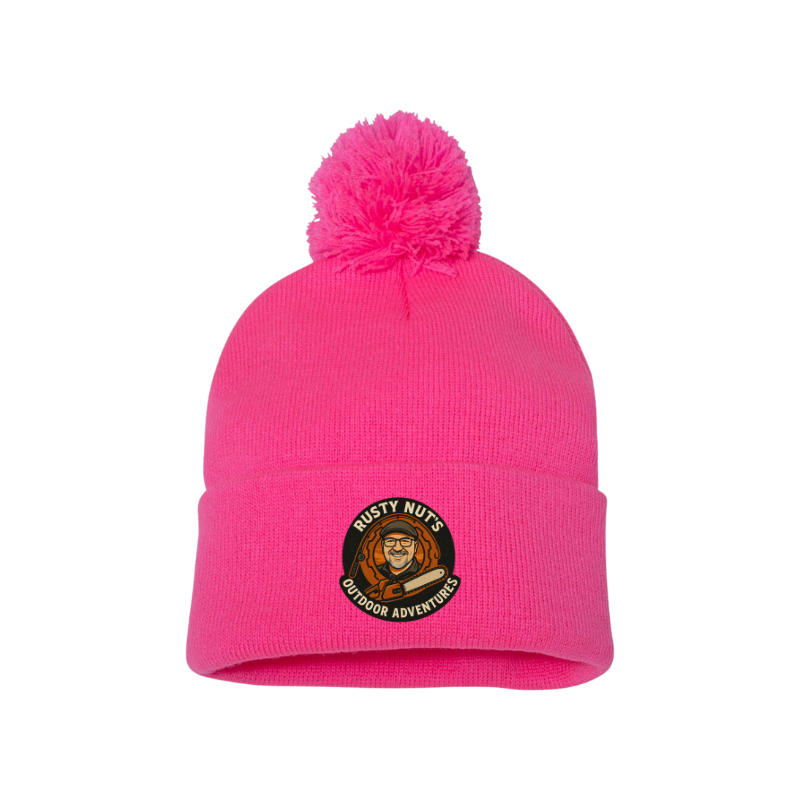 Rusty Nut's Outdoor Adventures Pom-Pom Beanie
