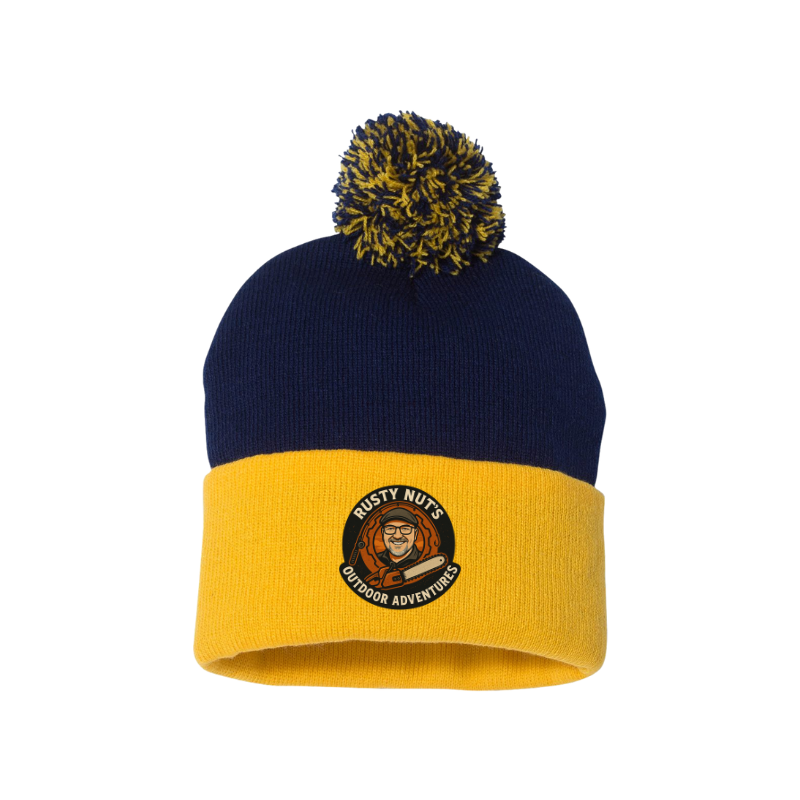 Rusty Nut's Outdoor Adventures Pom-Pom Beanie