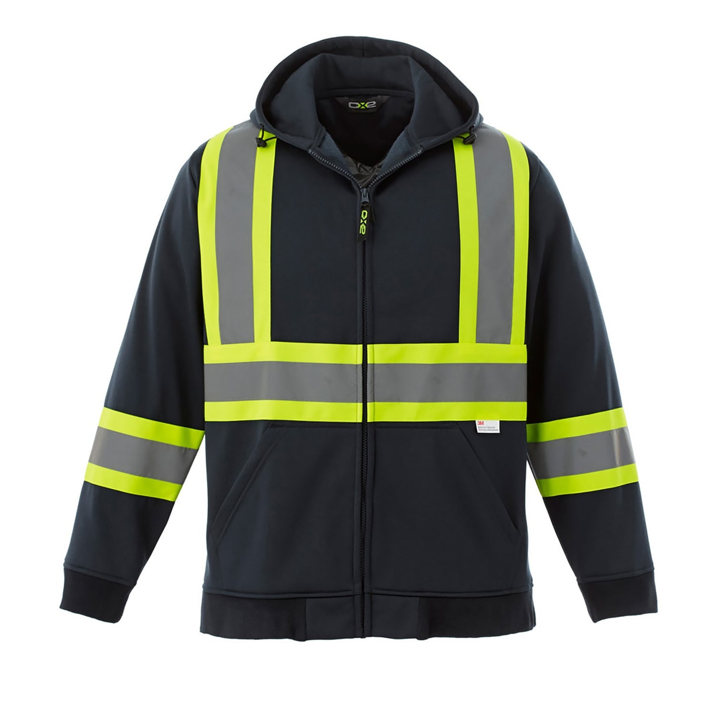 Robbins Trucking Hi-Vis Full Zip Polyester Fleece Hoodie